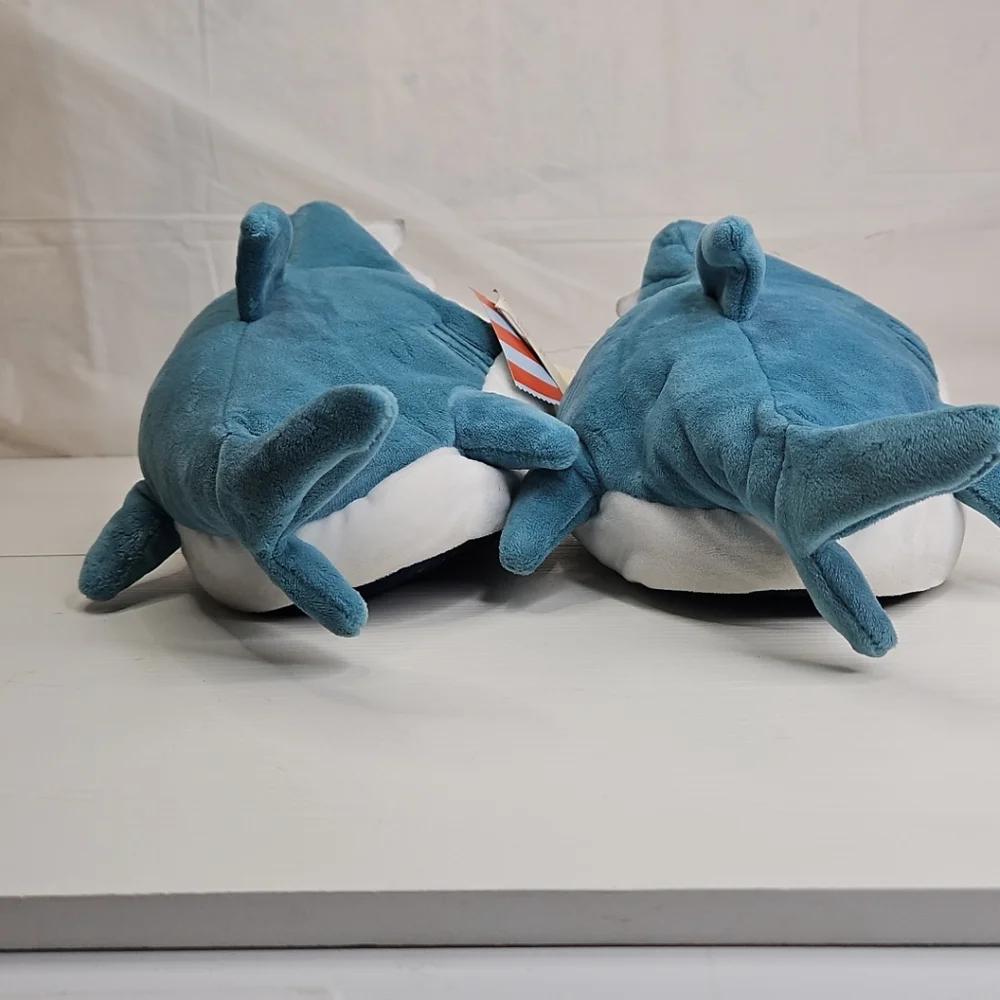 Cat&Jack Knox Shark Ankle Biter Sleepers Blue/white Size XL6